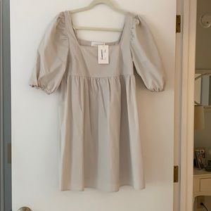 NWT ivory/taupe Lassiter Dress